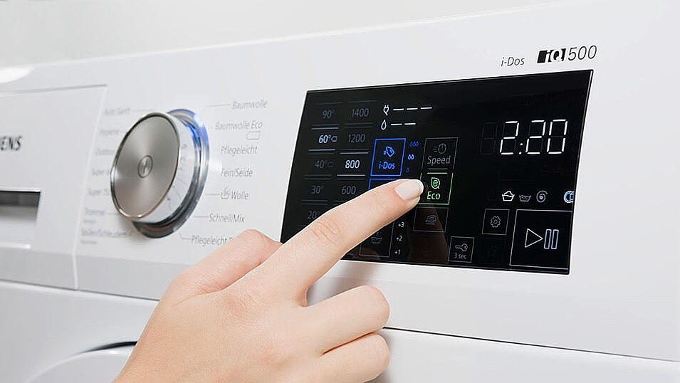 PolyTC® sensors Touchcontrol display washer