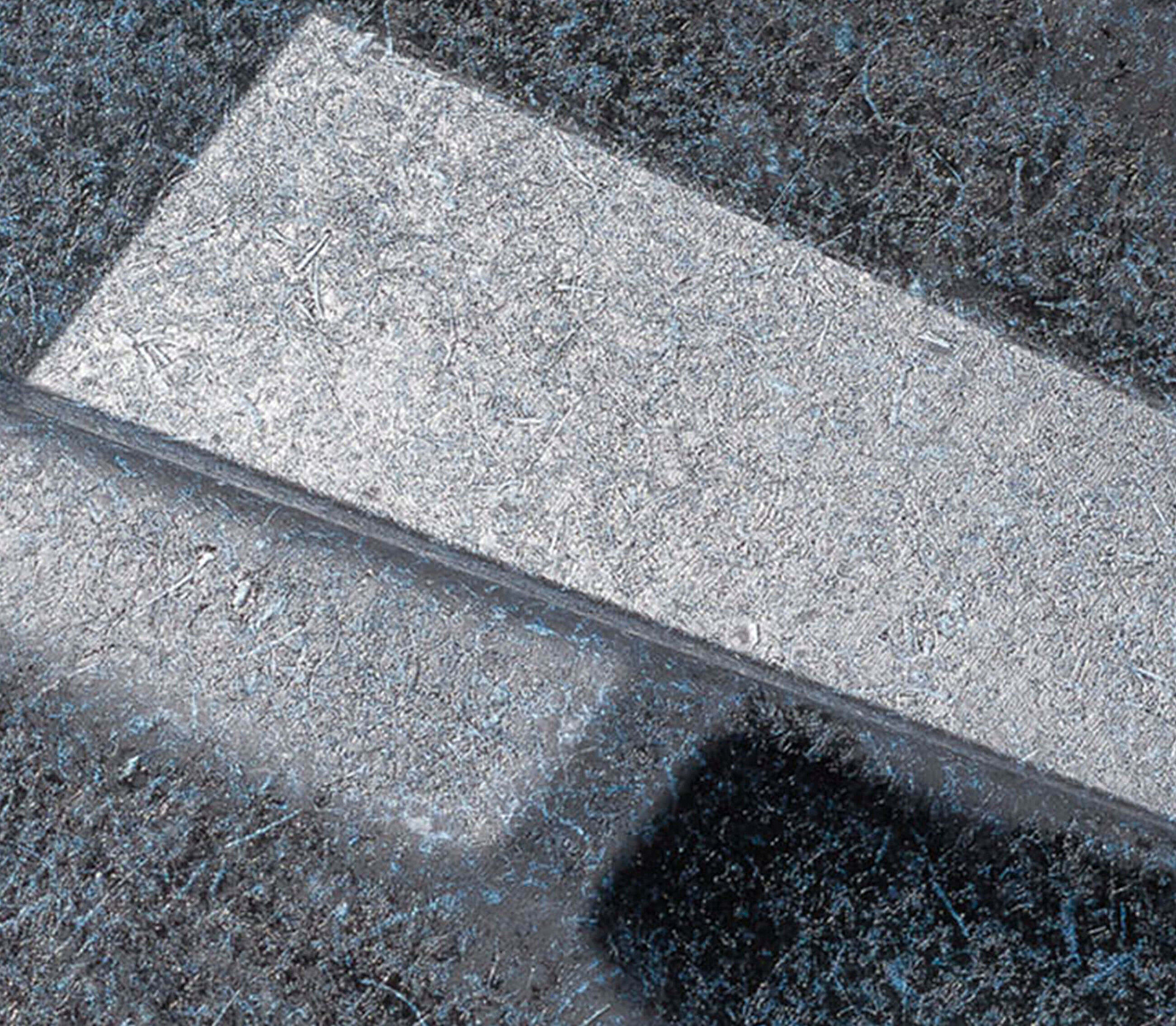 Close-up einer Naturfaserdekoration für den Innenraum von Automobilen