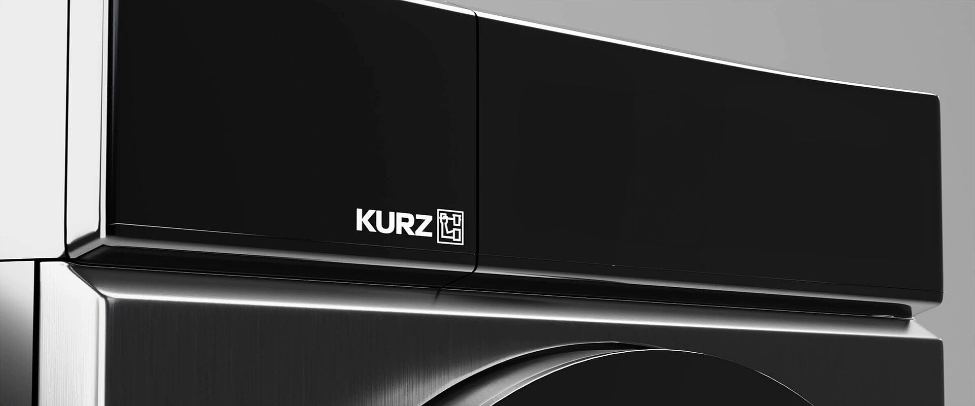 LED-Blende schwarz mit hinterleuchtetem Logo