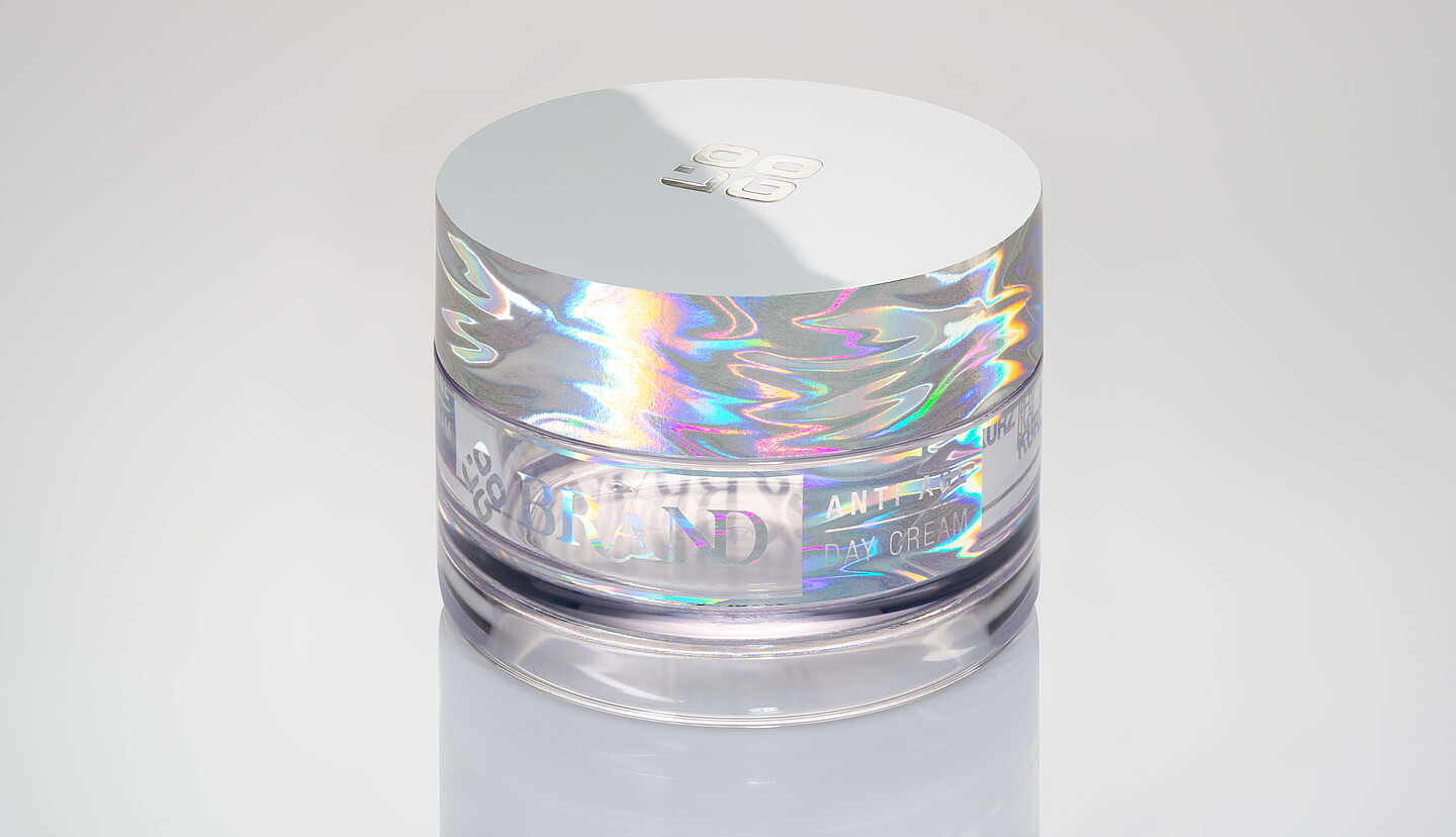 Kosmetiktiegel in silber
