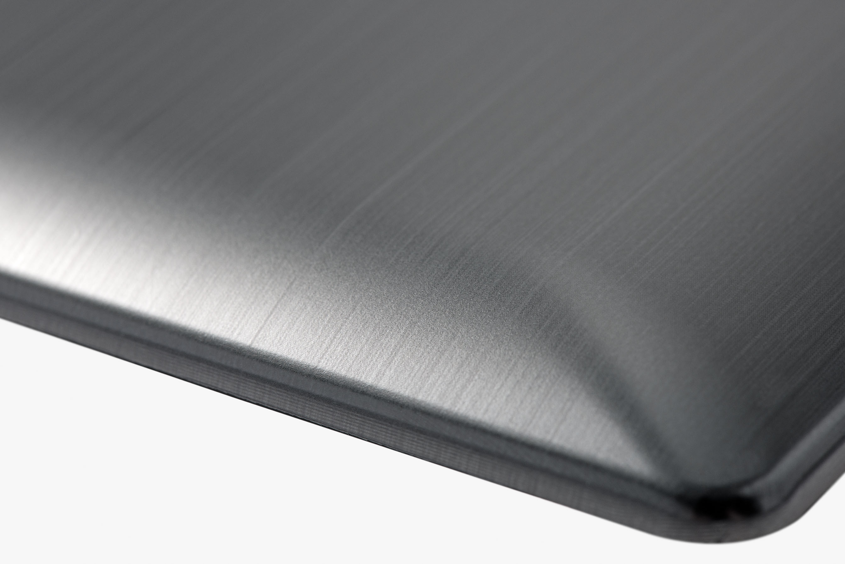 Laptop Verschallung metallic grau Ecke Dekoration im IMR IMD Verfahren
